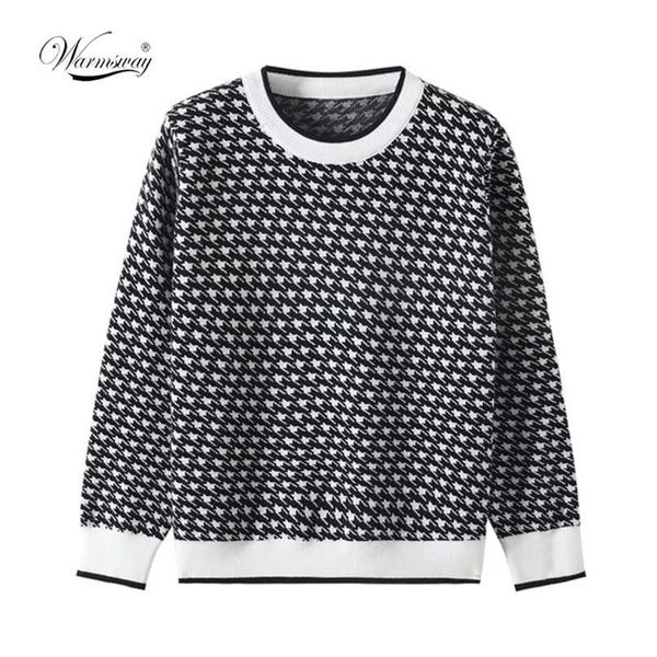 women geometric khaki knitted sweater casual houndstooth lady pullover female autumn winter retro jumper c-272 211011, White;black
women geometric khaki knitted sweater casual houndstooth lady pullover female autumn winter retro jumper c-272 211011, White;black