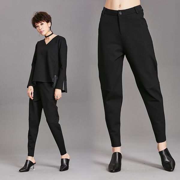 women's pants & capris women clothes solid color casual harlan slim feet long trousers wild trend fashion commuting, Black;white
women's pants & capris women clothes solid color casual harlan slim feet long trousers wild trend fashion commuting, Black;white