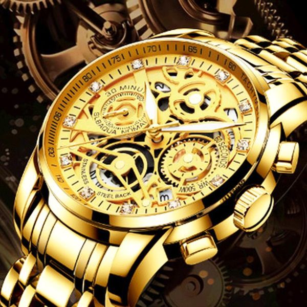 wristwatches nektom men watches luxury brand gold watch stainless steel big male wristwatch yellow quartz sports for man, Slivery;brown
wristwatches nektom men watches luxury brand gold watch stainless steel big male wristwatch yellow quartz sports for man, Slivery;brown