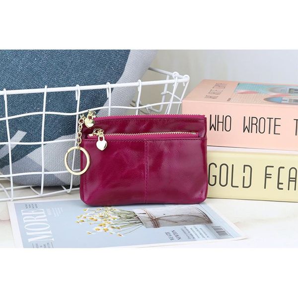 wallets double-layer oil wax coin purse simple mini key case leather wallet, Red;black
wallets double-layer oil wax coin purse simple mini key case leather wallet, Red;black