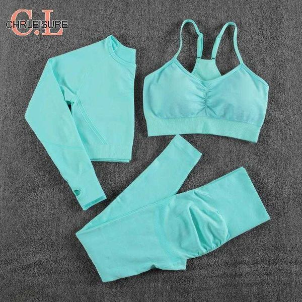 chrleisure sports 3 piece set women seamless high waist elastic tummy control fitness running workout sportswear 210930, White
chrleisure sports 3 piece set women seamless high waist elastic tummy control fitness running workout sportswear 210930, White