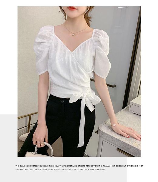 women's t-shirt b1957-2021 korean student clothes women short-sleeved, White