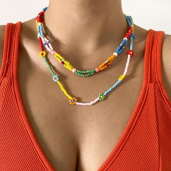 chokers tauam 2pcs/set korea lovely daisy flowers colorful beaded charm statement short choker necklace for women vacation jewelry, Golden;silver
chokers tauam 2pcs/set korea lovely daisy flowers colorful beaded charm statement short choker necklace for women vacation jewelry, Golden;silver