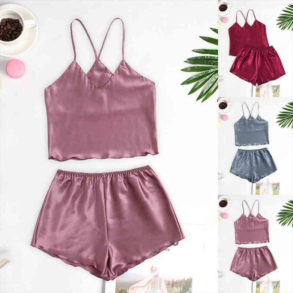 women solid satin silk sleepwear s xl comfortable lingerie nightgown sleeveless nighty sets pajama pants sleepwear, Black;red
women solid satin silk sleepwear s xl comfortable lingerie nightgown sleeveless nighty sets pajama pants sleepwear, Black;red