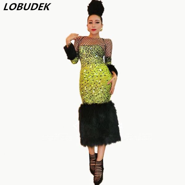 casual dresses female stage outfit gold full rhinestones black feathers skinny dress prom party singer host performance costume one piece, Black;gray
casual dresses female stage outfit gold full rhinestones black feathers skinny dress prom party singer host performance costume one piece, Black;gray