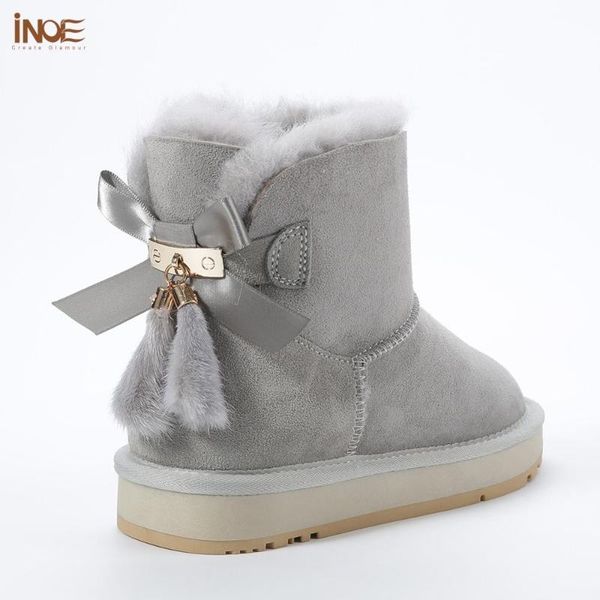 boots inoe sheepskin leather wool fur lined women short ankle winter suede snow with bowknots mink tassels keep warm shoes, Black
boots inoe sheepskin leather wool fur lined women short ankle winter suede snow with bowknots mink tassels keep warm shoes, Black