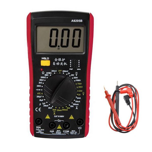 multimeters 1pcs lcd digital multimeter voltage meter tester a9205b ac/dc current resistance capacitance with probe
multimeters 1pcs lcd digital multimeter voltage meter tester a9205b ac/dc current resistance capacitance with probe