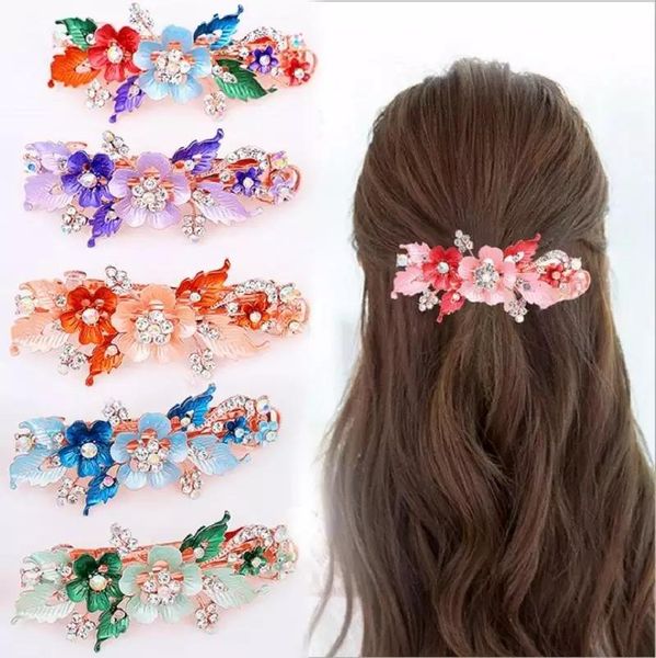 hair accessories elegant rhinestone flower barrettes resin foral clip barrette cute hairpin headwear gift for woman girls
hair accessories elegant rhinestone flower barrettes resin foral clip barrette cute hairpin headwear gift for woman girls