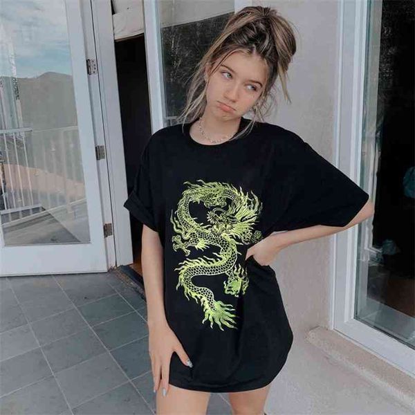 dragon print t-shirt women plus size short sleeve casual streetwear oversized long shirts basic tshirts ladies summer 210607, White
dragon print t-shirt women plus size short sleeve casual streetwear oversized long shirts basic tshirts ladies summer 210607, White