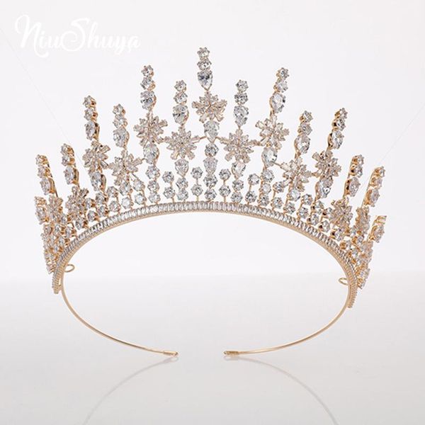 hair clips & barrettes niushuya 'shinny snowflake zirconia tiaras crown exquisite luxury princess headdress bridal wedding accessories, Golden;silver
hair clips & barrettes niushuya 'shinny snowflake zirconia tiaras crown exquisite luxury princess headdress bridal wedding accessories, Golden;silver