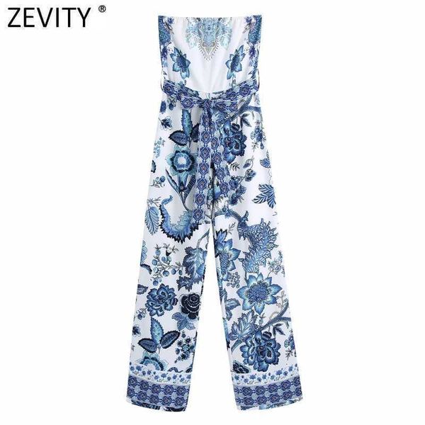 zevity women vintage totem floral print strapless wide leg jumpsuits chic female backless zipper bow sashes rompers p1113 210603, Black;white
zevity women vintage totem floral print strapless wide leg jumpsuits chic female backless zipper bow sashes rompers p1113 210603, Black;white