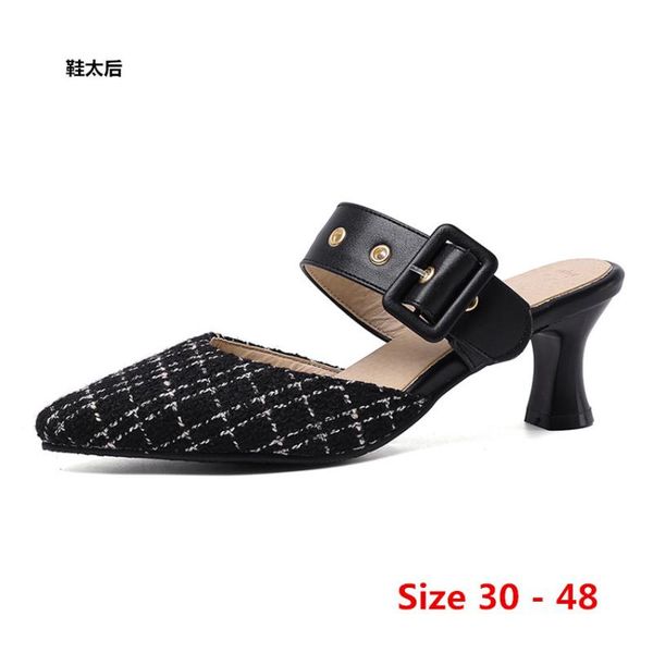 dress shoes stiletto slingbacks women pumps high heel party wedding concise office lady heels small big size 30 - 48, Black
dress shoes stiletto slingbacks women pumps high heel party wedding concise office lady heels small big size 30 - 48, Black
