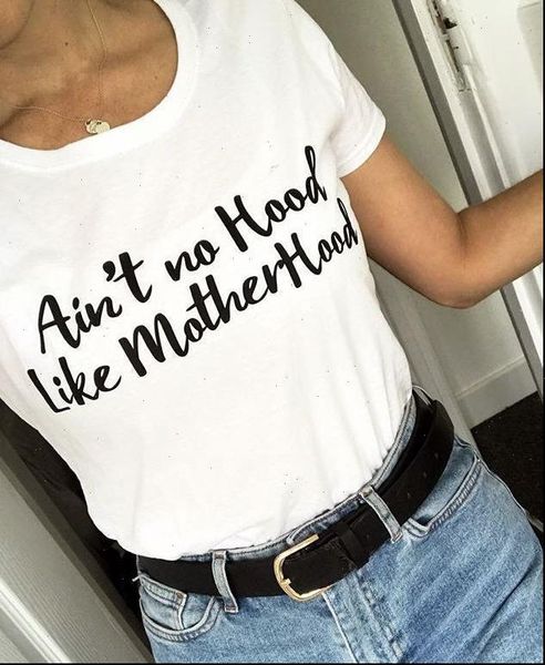 women t shirt aint no hood like motherhood tshirt cotton casual funny gift for lady yong girl tee drop, White
women t shirt aint no hood like motherhood tshirt cotton casual funny gift for lady yong girl tee drop, White