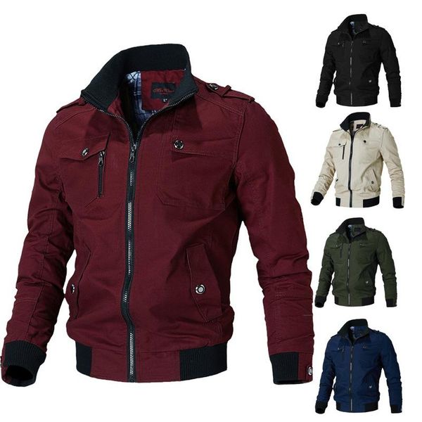men's jackets 2021 bomber jacket mens fashion windbreaker coat men spring autumn outwear stand slim military, Black;brown
men's jackets 2021 bomber jacket mens fashion windbreaker coat men spring autumn outwear stand slim military, Black;brown