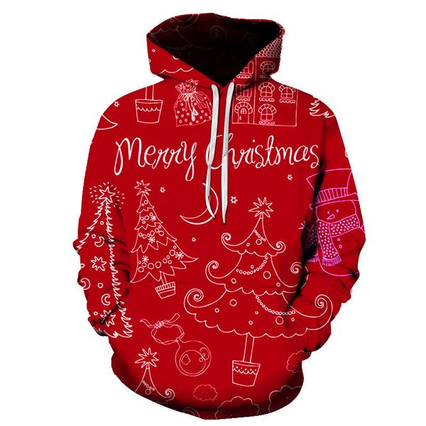 Christmas Special Design Men's 3D Printing Hoodie Visual Impact Party Top Punk Gothic Round Neck High Quality Sweater Hoodie, Black
Christmas Special Design Men's 3D Printing Hoodie Visual Impact Party Top Punk Gothic Round Neck High Quality Sweater Hoodie, Black