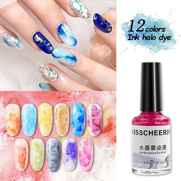 nail polish 15ml water based effect magic blur bubble breathable decoration