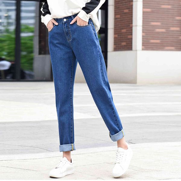women's jeans woman autumn winter korean high waist denim pants women plus size mujer black white blue loose mom femme epm8
women's jeans woman autumn winter korean high waist denim pants women plus size mujer black white blue loose mom femme epm8