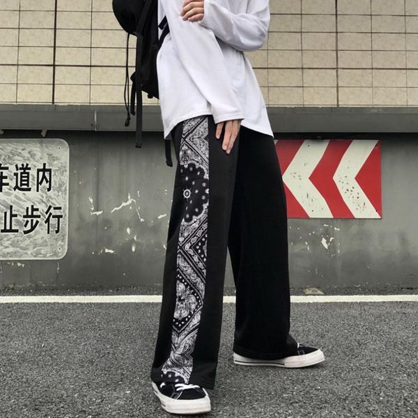 men's pants bandana patchwork sweatpants men wide leg oversize paisley casual jogging trousers joggers male clothing harajuku 2021, Black
men's pants bandana patchwork sweatpants men wide leg oversize paisley casual jogging trousers joggers male clothing harajuku 2021, Black