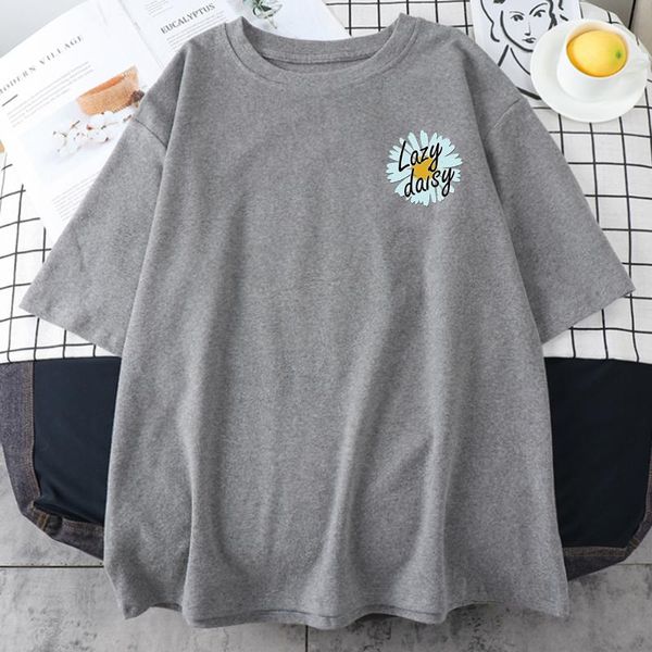 women's t-shirt funny words and patterns lazy daisies print womens tshirts simple big-size tshirt breathable tee retro vintage female t, White
women's t-shirt funny words and patterns lazy daisies print womens tshirts simple big-size tshirt breathable tee retro vintage female t, White