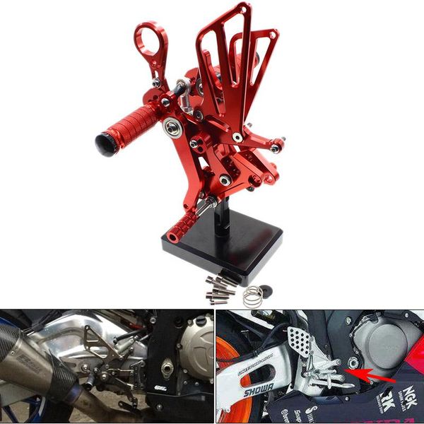 pedals cnc del motociclo pedane regolabili posteriori set spina piede for s1000rr hp4 2009-2014 2011 2012 2013
pedals cnc del motociclo pedane regolabili posteriori set spina piede for s1000rr hp4 2009-2014 2011 2012 2013