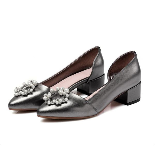 dress shoes pqecfs big size 30-45 summer women solid sweet pearl pointed toe genuine leather pumps 2 colors, Black
dress shoes pqecfs big size 30-45 summer women solid sweet pearl pointed toe genuine leather pumps 2 colors, Black