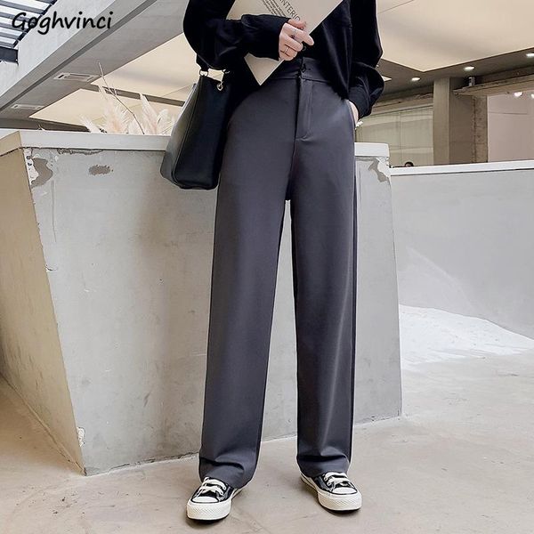 casual pants women high-waist solid button korean style office lady chic all-match elegant wide-leg mopping fashion street women's & ca, Black;white
casual pants women high-waist solid button korean style office lady chic all-match elegant wide-leg mopping fashion street women's & ca, Black;white