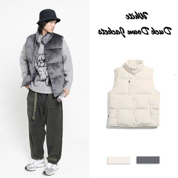 winter men's down vests loose stand collar jackets sleeveless japan style puffer waistcoat male thick warm fashion parkas jk-912, Black
winter men's down vests loose stand collar jackets sleeveless japan style puffer waistcoat male thick warm fashion parkas jk-912, Black
