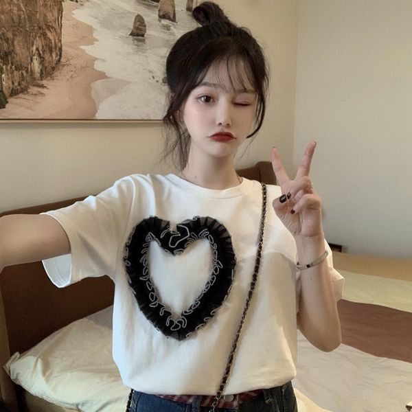 women's sweaters summer shirt big t- elasticity t- love woman loose women's clothing short casual woman's sd7y, White;black
women's sweaters summer shirt big t- elasticity t- love woman loose women's clothing short casual woman's sd7y, White;black