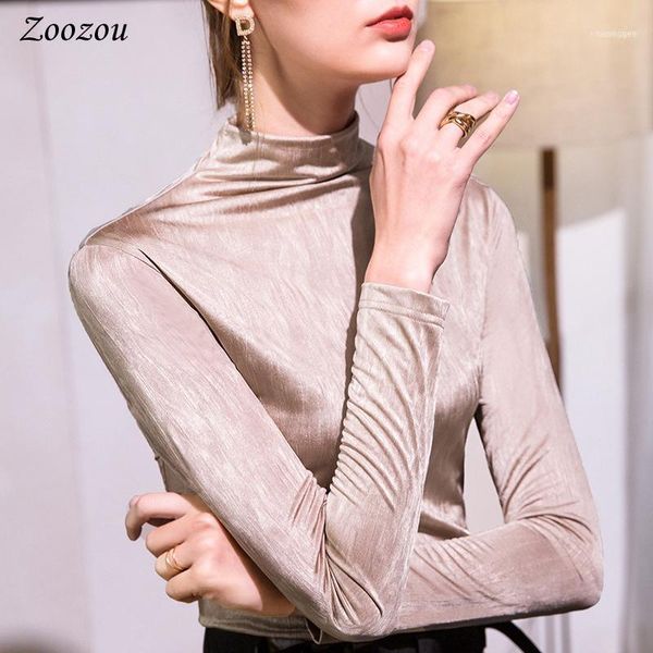elegant slim half turtleneck blouses women winter warm long sleeve soft basic multi color casual simple pullovers 1, White
elegant slim half turtleneck blouses women winter warm long sleeve soft basic multi color casual simple pullovers 1, White