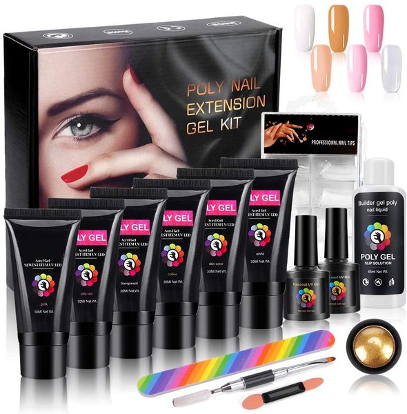 6 colors gift set 30ml quick dry acrylic gel kit nail extension gel acrylic builder gel for manicure extend poly uv kit
6 colors gift set 30ml quick dry acrylic gel kit nail extension gel acrylic builder gel for manicure extend poly uv kit