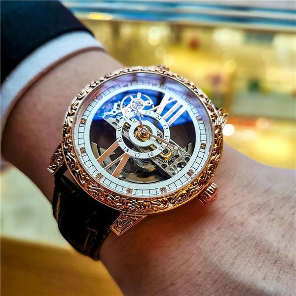 wristwatches reloj hombre aokulasic men watch automatic self-wind mens mechanical watches hollow out waterproof retro wristwatc, Slivery;brown
wristwatches reloj hombre aokulasic men watch automatic self-wind mens mechanical watches hollow out waterproof retro wristwatc, Slivery;brown
