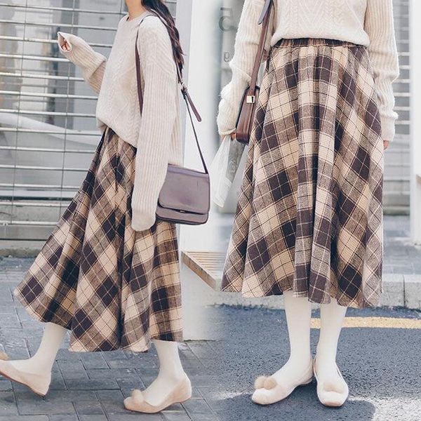 plaid women's autumn winter woolen loose a- line umbrella skirt woman skirts mujer faldas saias mulher, Black
plaid women's autumn winter woolen loose a- line umbrella skirt woman skirts mujer faldas saias mulher, Black