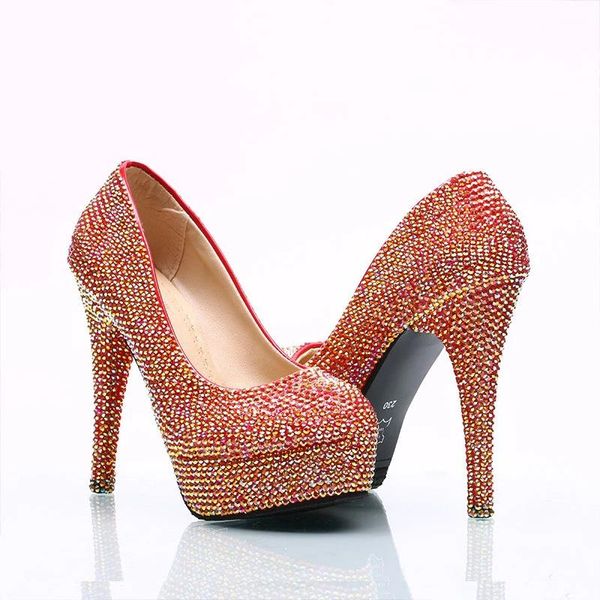 dress shoes ab bling crystal red wedding women bridal party super high heel platform pumps bridesmaid rhinestone, Black
dress shoes ab bling crystal red wedding women bridal party super high heel platform pumps bridesmaid rhinestone, Black