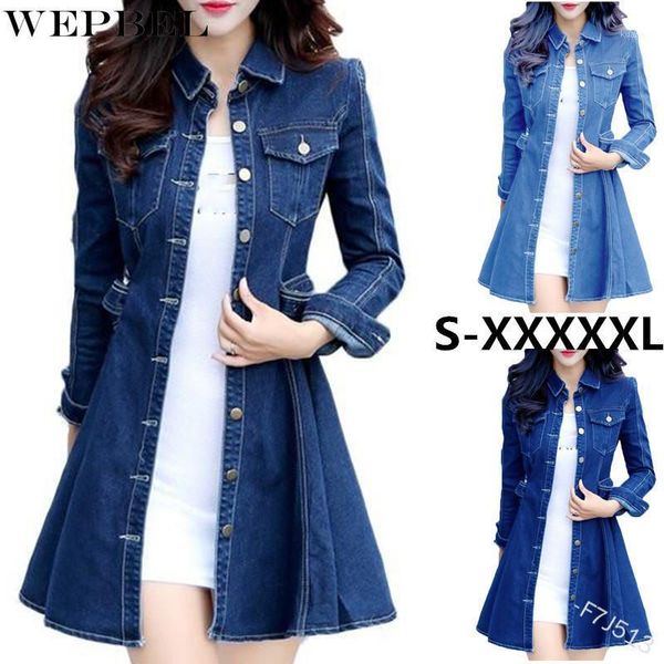 denim jacket women's solid color slim single-breasted spring long sleeve pocket turn-down collar jackets, Black;brown
denim jacket women's solid color slim single-breasted spring long sleeve pocket turn-down collar jackets, Black;brown