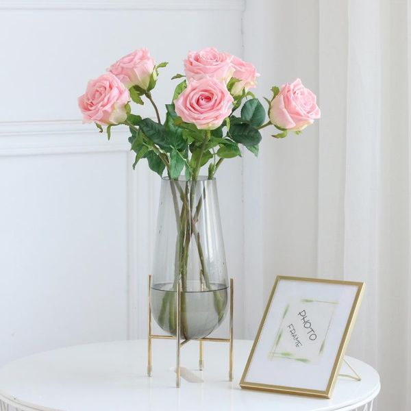 decorative flowers & wreaths artificial flower rose single pink roses leaves branch silk for vases wedding bridal home garden decoration fak
decorative flowers & wreaths artificial flower rose single pink roses leaves branch silk for vases wedding bridal home garden decoration fak