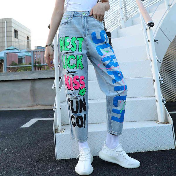 women's jeans tuogu brand women's clothing spring and summer european goods broken hole jeans versatile printed straight pants pkr, Blue
women's jeans tuogu brand women's clothing spring and summer european goods broken hole jeans versatile printed straight pants pkr, Blue