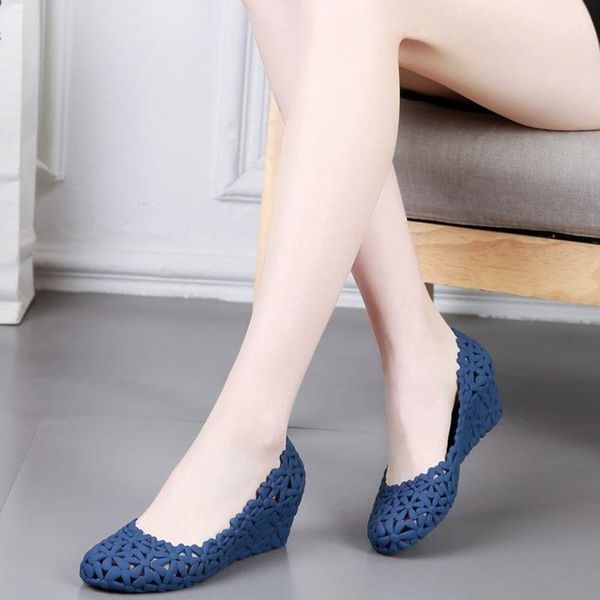 sandals women summer breathable hollow casual lace-up rubber high heel shallow cover wedges flower jelly shoes, Black
sandals women summer breathable hollow casual lace-up rubber high heel shallow cover wedges flower jelly shoes, Black