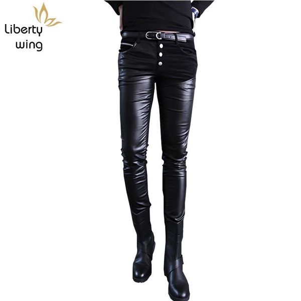 men's pants fashion patchwork motorcycle skinny men pu leather casual slim fit pencil club nigh trousers black
men's pants fashion patchwork motorcycle skinny men pu leather casual slim fit pencil club nigh trousers black