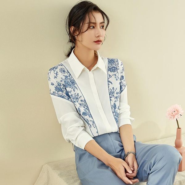 women's knits & tees shirt design sense niche 2021 spring and autumn retro printed elegant white loose long sleeve
women's knits & tees shirt design sense niche 2021 spring and autumn retro printed elegant white loose long sleeve
