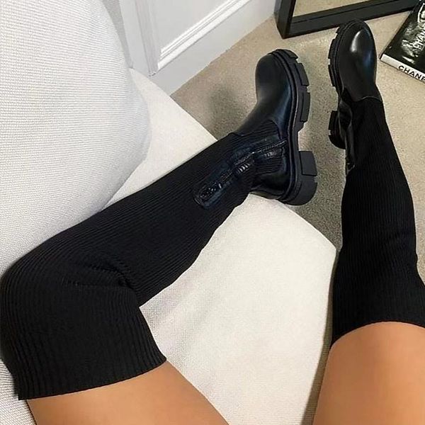 boots long women knee-high thigh high slim shoes thick heel plus size 43 stretch autumn winter warm 2021, Black
boots long women knee-high thigh high slim shoes thick heel plus size 43 stretch autumn winter warm 2021, Black