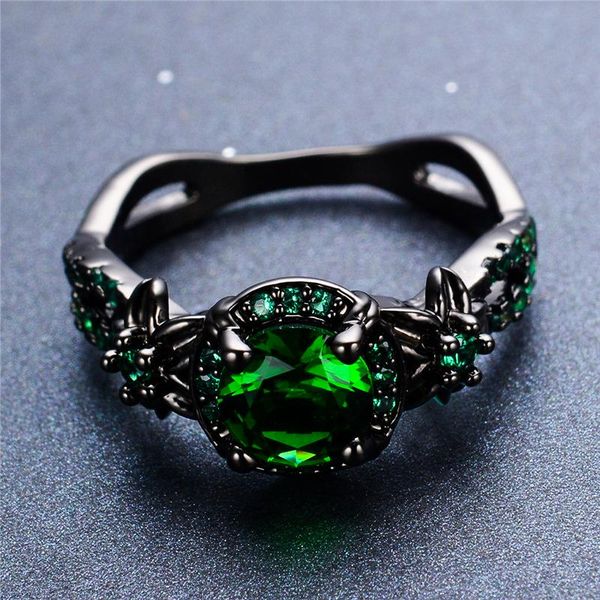 wedding rings luxury female green round stone ring charm 14kt black gold for women promise love flower engagement, Slivery;golden
wedding rings luxury female green round stone ring charm 14kt black gold for women promise love flower engagement, Slivery;golden