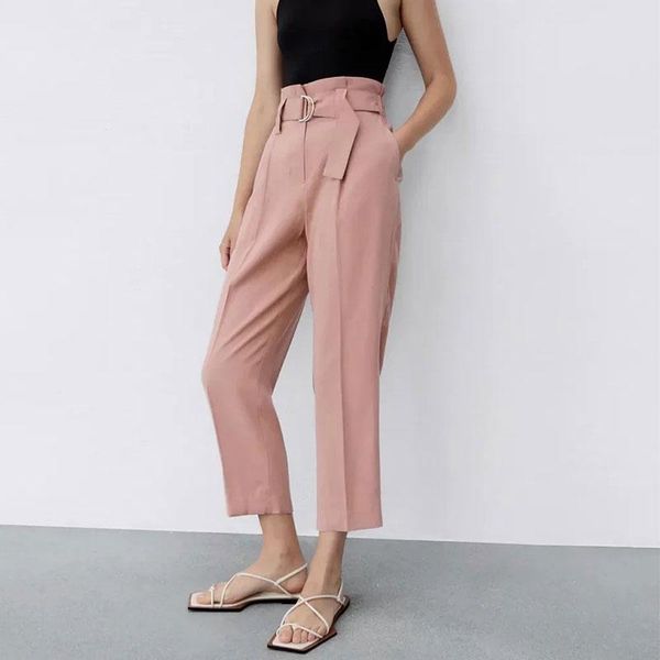 women's pants & capris nlzgmsj za women 2021 solid color with belt high waisted trousers elegant streetwear casual harem female clothin, Black;white
women's pants & capris nlzgmsj za women 2021 solid color with belt high waisted trousers elegant streetwear casual harem female clothin, Black;white