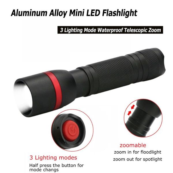 aluminum alloy mini led 3 lighting mode waterproof zoom outdoor equipment bike lights
aluminum alloy mini led 3 lighting mode waterproof zoom outdoor equipment bike lights