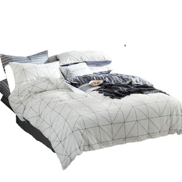 bedding sets 1set 100%cotton duvet cover large white grid high-grade single double king size for adults 3049
bedding sets 1set 100%cotton duvet cover large white grid high-grade single double king size for adults 3049