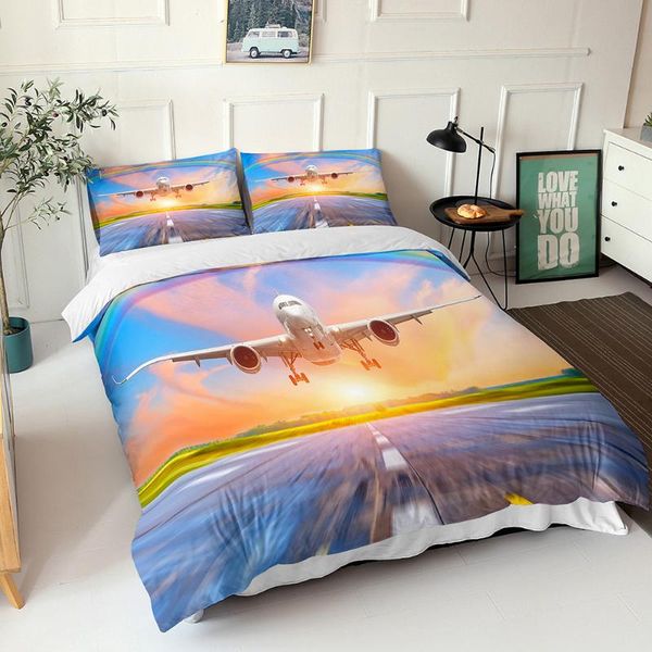 bedding sets 3d print duvet cover flying airplane pattern double bedspread with pillowcases fabic bedroom decor home textiles
bedding sets 3d print duvet cover flying airplane pattern double bedspread with pillowcases fabic bedroom decor home textiles
