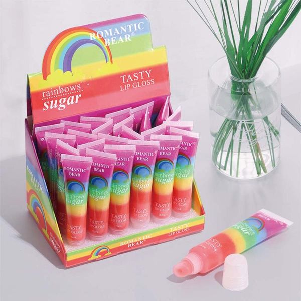 lip gloss rainbow moisture nourish long lasting sugar tasty temperature changed color fruit protect care
lip gloss rainbow moisture nourish long lasting sugar tasty temperature changed color fruit protect care