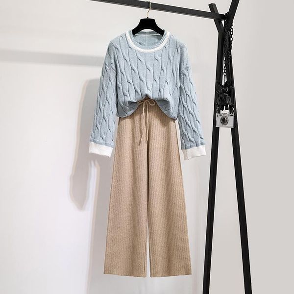 two piece dress verhellen twist knited 2 set 2021 autumn winter women pullovers sweater + wide leg pant suits for outfits, White
two piece dress verhellen twist knited 2 set 2021 autumn winter women pullovers sweater + wide leg pant suits for outfits, White