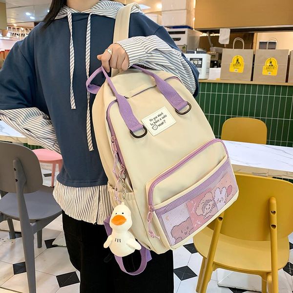 solid color backpack women waterproof nylon multi pocket travel bag large capacity school quality lapfemale
solid color backpack women waterproof nylon multi pocket travel bag large capacity school quality lapfemale
