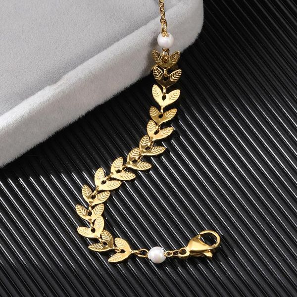 charm bracelets unique asymmetry bracelet gold color willow and wheat ears shape chain for women boho jewelry christmas gift bff, Golden;silver
charm bracelets unique asymmetry bracelet gold color willow and wheat ears shape chain for women boho jewelry christmas gift bff, Golden;silver