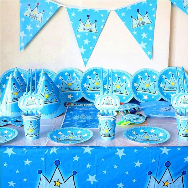 disposable dinnerware blue prince crown theme birthday party tableware supplies baby shower paper banner napkin tablecloth decorations set
disposable dinnerware blue prince crown theme birthday party tableware supplies baby shower paper banner napkin tablecloth decorations set